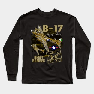 B-17 Flying Fortress heavy us air force bomber Aircraft Long Sleeve T-Shirt